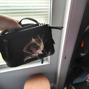 Brown Floral Handbag